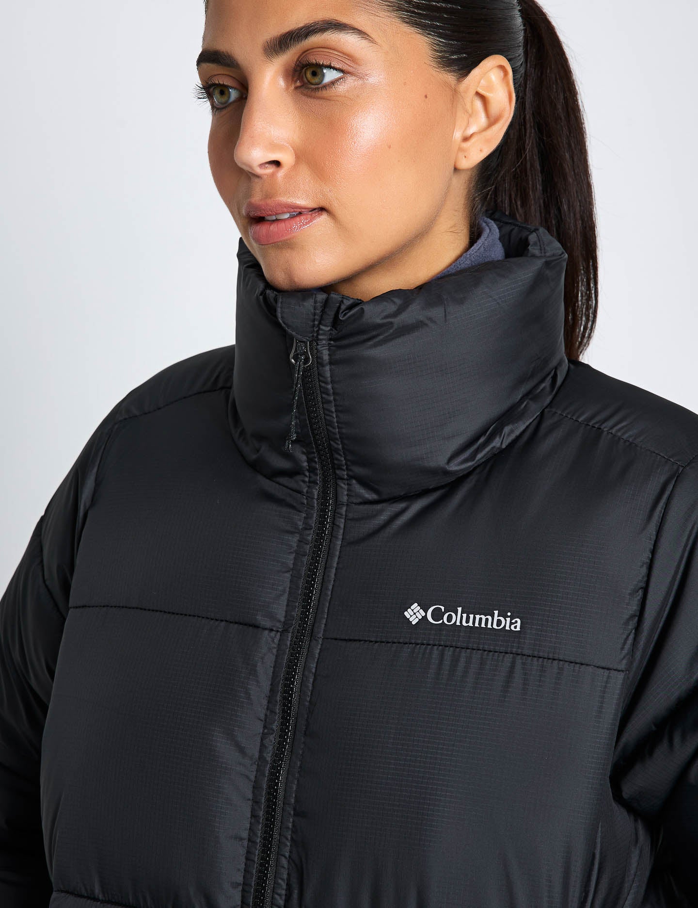 Black Puffer Columbia Puffy Coat Women's Delta Ridge™ II Hooded