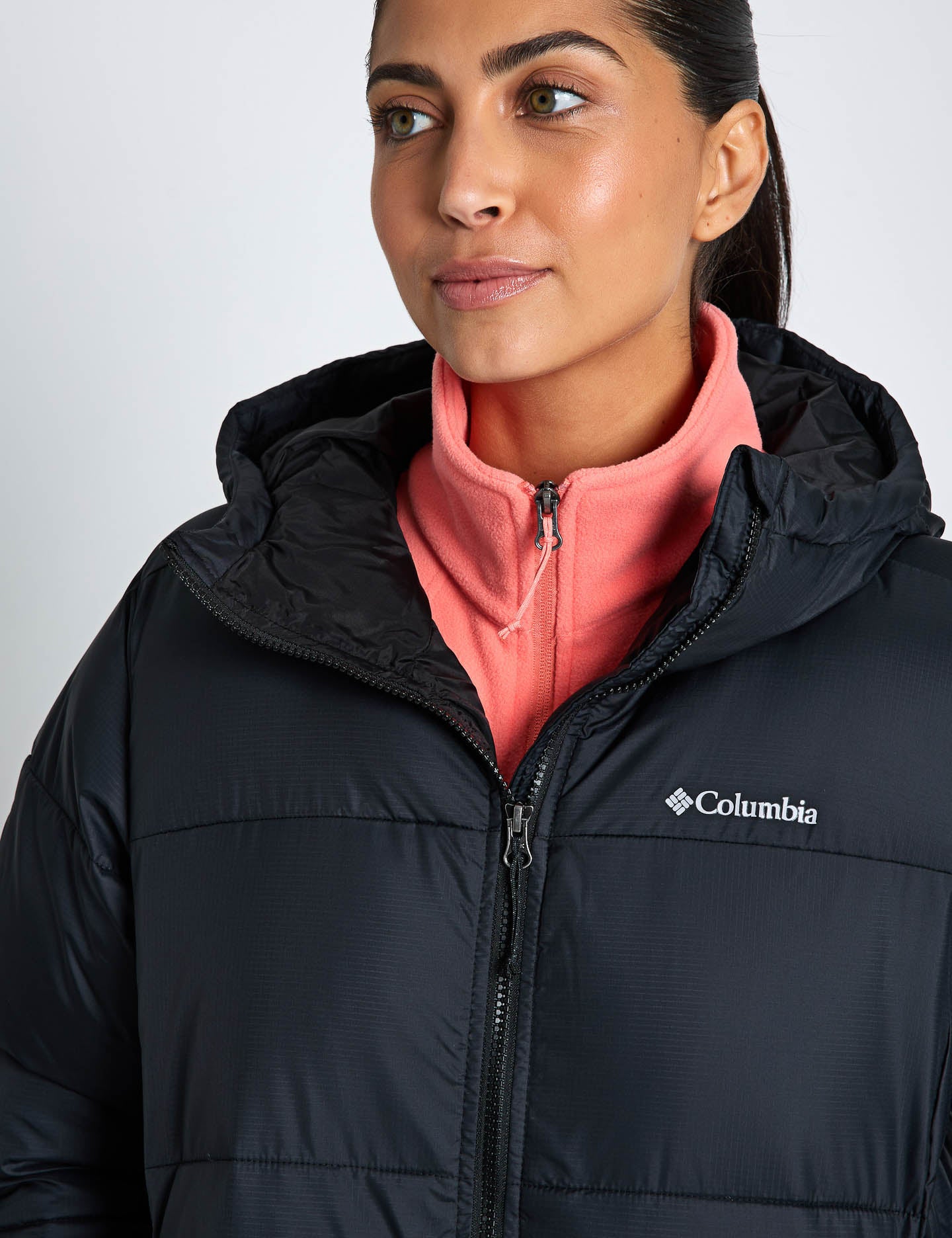 Columbia Pike Lake III Long Puffer Jacket Black The Sports Edit