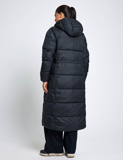 Columbia Pike Lake III Long Puffer Jacket Black The Sports Edit