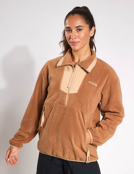 Columbia Sequoia Grove 1/2 Zip Fleece - Camel Brownimages1- The Sports Edit