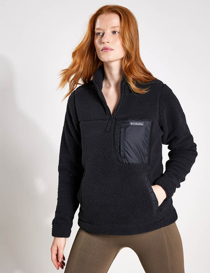 Columbia West Bend 1/4 Zip Sherpa Pullover - Blackimages1- The Sports Edit