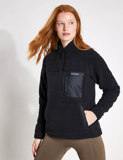 Columbia West Bend 1/4 Zip Sherpa Pullover - Blackimages5- The Sports Edit