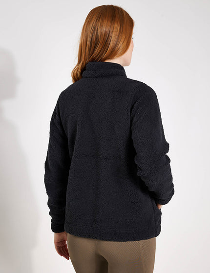 Columbia West Bend 1/4 Zip Sherpa Pullover - Blackimages2- The Sports Edit