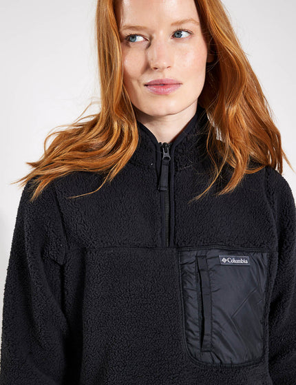 Columbia West Bend 1/4 Zip Sherpa Pullover - Blackimages4- The Sports Edit