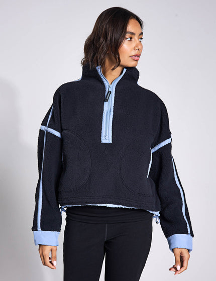 FP Movement Mountain High 1/2 Zip Fleece - Black/Blue Grey Comboimages5- The Sports Edit