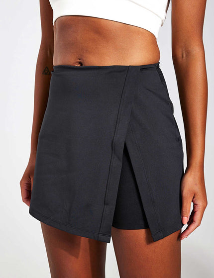 Girlfriend Collective FLOAT Ultralight Split Skort - Blackimages1- The Sports Edit