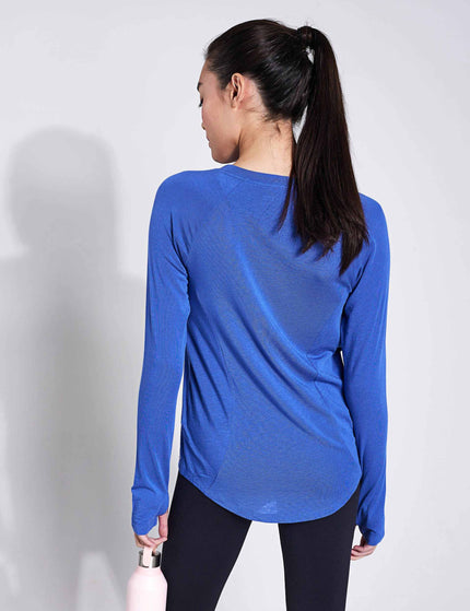 Goodmove Scoop Neck Base Layer Fitted Top - Cornflowerimages2- The Sports Edit