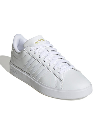 adidas Grand Court 2.0 Shoes - Cloud White/Gold Metallicimages2- The Sports Edit