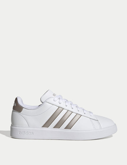 adidas Grand Court 2.0 Shoes - Cloud White/Platinum Metallicimages1- The Sports Edit