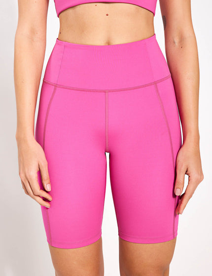 Girlfriend Collective High Waisted Bike Short - Fuchsiaimages1- The Sports Edit