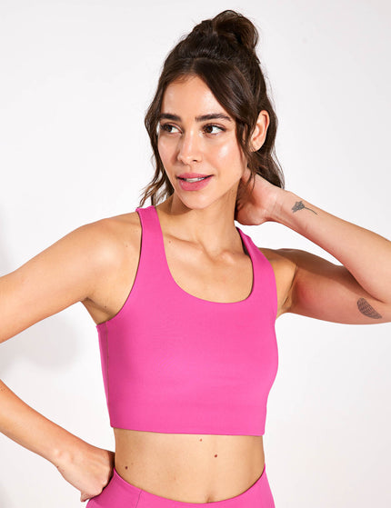 Girlfriend Collective Paloma Bra Classic - Fuchsiaimages1- The Sports Edit