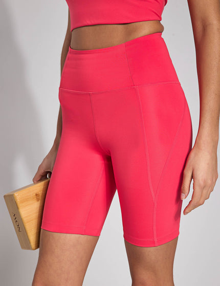 Girlfriend Collective High Waisted Bike Short - Geraniumimages1- The Sports Edit