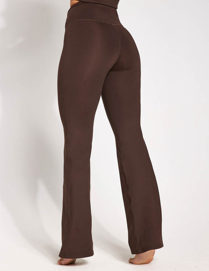 Girlfriend Collective Compressive Flare Legging - Cocoa Beanimages2- The Sports Edit