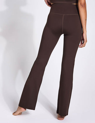 Compressive Flare Legging - Cocoa Bean