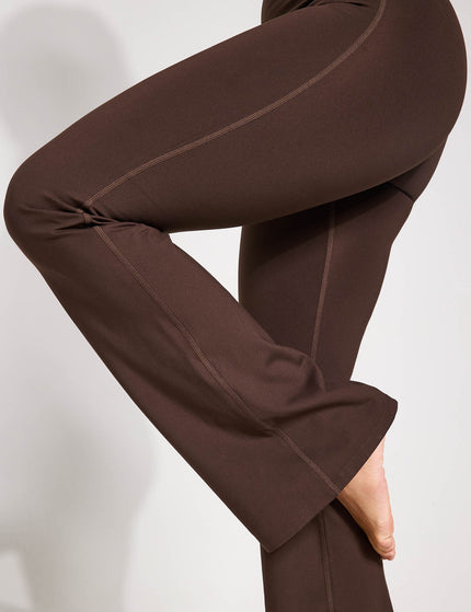 Girlfriend Collective Compressive Flare Legging - Cocoa Beanimages3- The Sports Edit