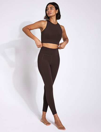 Girlfriend Collective Compressive High Waisted Legging - Cocoa Beanimages4- The Sports Edit