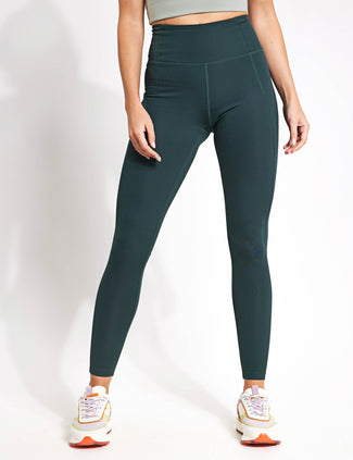 Compressive High Waisted Legging - Moss