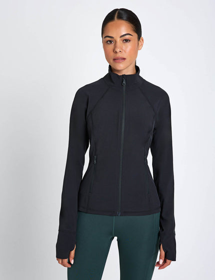 Girlfriend Collective Estrella Fitted Jacket - Blackimages1- The Sports Edit