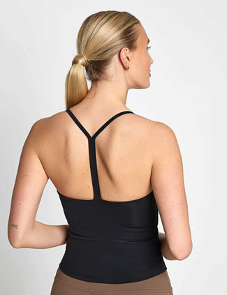 FLOAT Ballet V-Neck Tank - Black