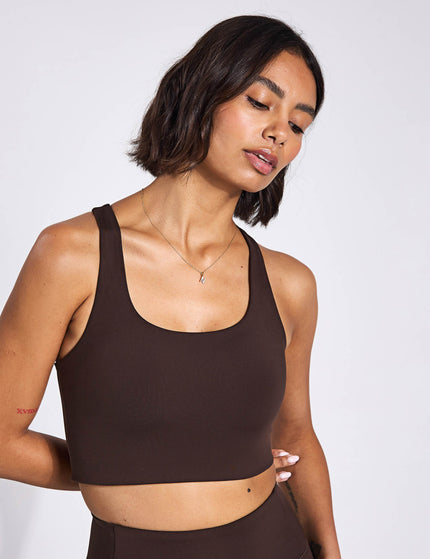 Girlfriend Collective Paloma Bra Classic - Cocoa Beanimages1- The Sports Edit