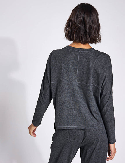 Girlfriend Collective ReSet Long Sleeve Tee - Moon Heatherimages2- The Sports Edit