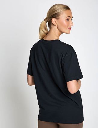 ReSet Relaxed Workout Tee - Black