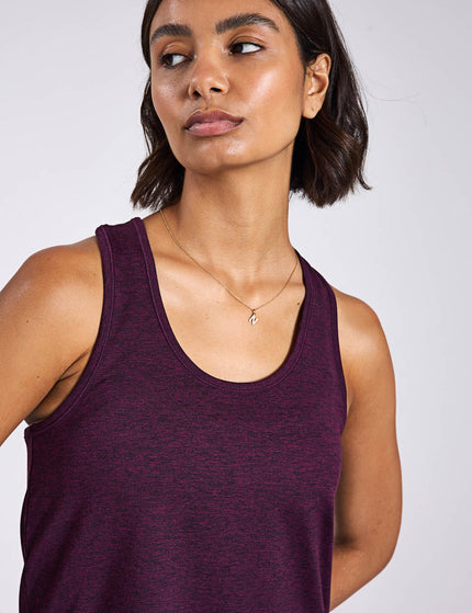 Girlfriend Collective ReSet Relaxed Tank - Plum Heatherimages3- The Sports Edit