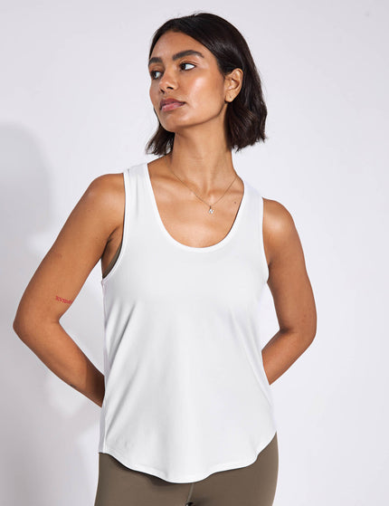 Girlfriend Collective ReSet Relaxed Tank - Whiteimages1- The Sports Edit