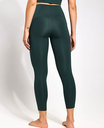 High Waisted 7/8 Pocket Legging - Moss