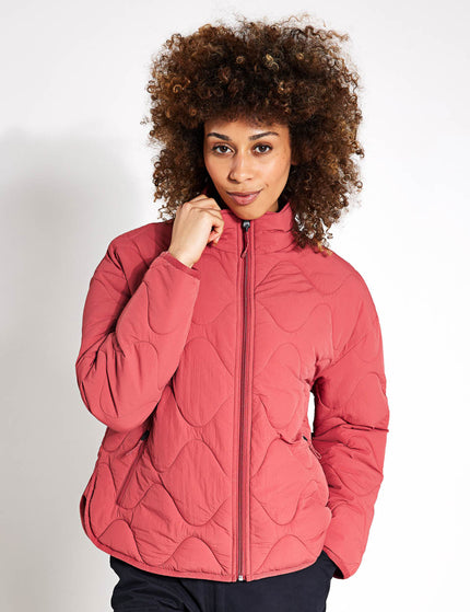 Goodmove Packaway Quilted Funnel Neck Jacket - Brickimages1- The Sports Edit