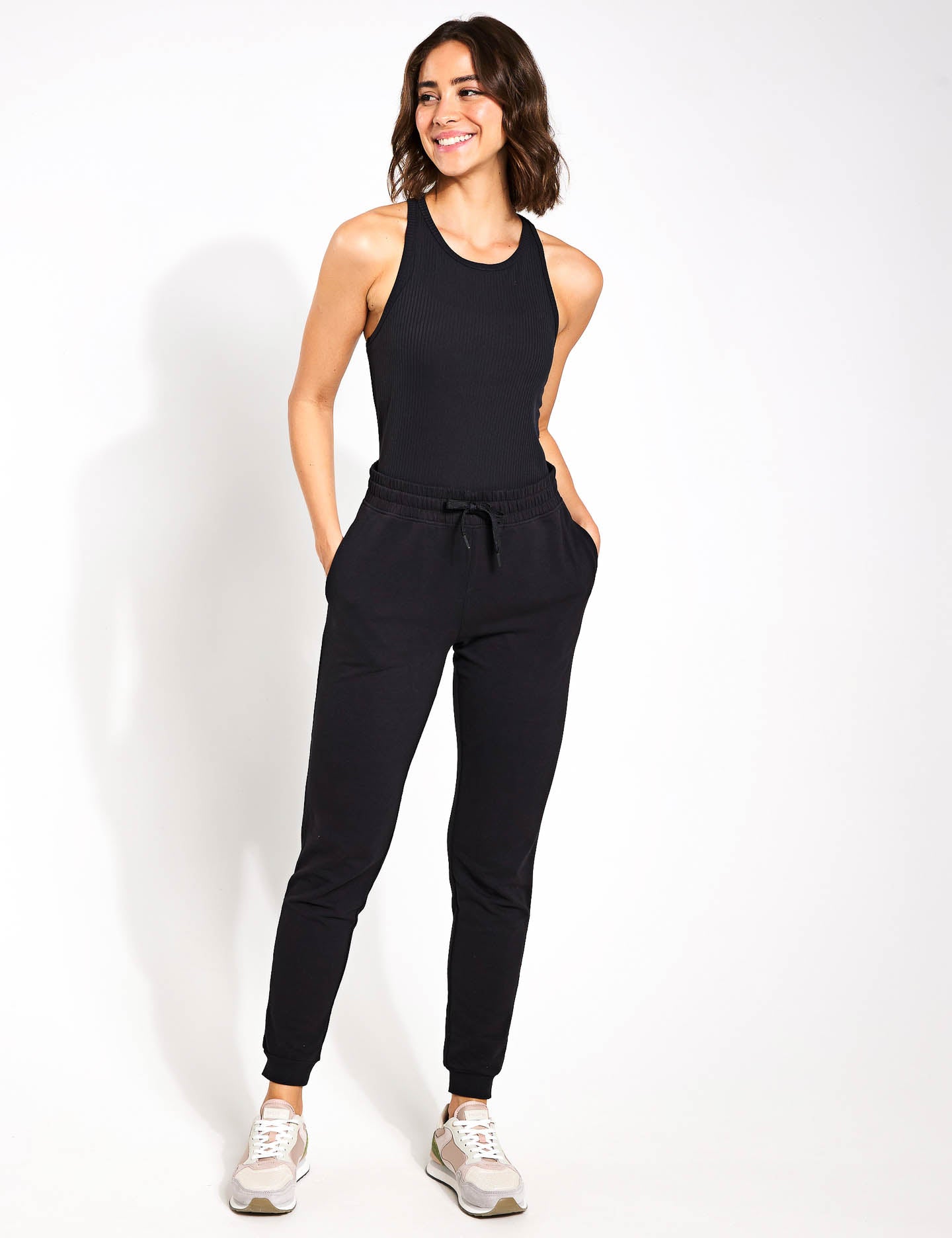 Goodmove Go Balance Cuffed Yoga Jogger Black The Sports Edit