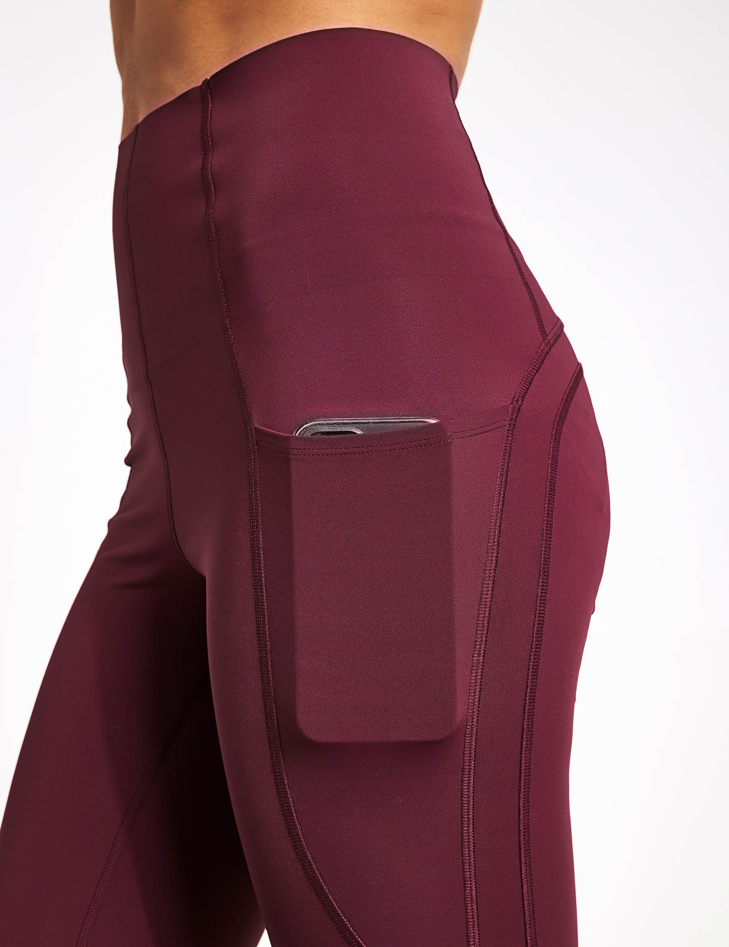 NWOT Shapermint Essentials High waisted shapewear leggings in burgundy