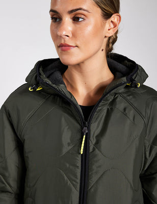 Stormwear™ Fleece Lined Longline Parka - Dark Olive