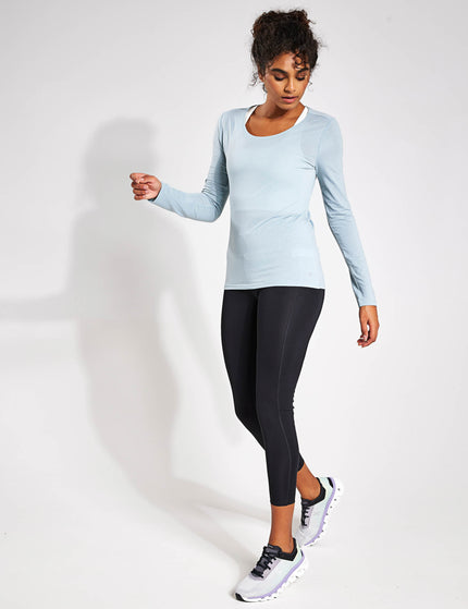 Goodmove Scoop Neck Ruched Back Yoga Top - Light Mintimages3- The Sports Edit