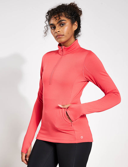 Goodmove Thermal High Neck Run Top - Strawberryimages1- The Sports Edit