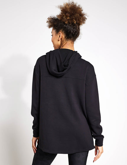 Goodmove Hooded Relaxed Long Sleeve Yoga Hoodie - Blackimages3- The Sports Edit