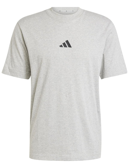 adidas Essentials Small Logo Pure Cotton T-Shirt - Greyimages6- The Sports Edit