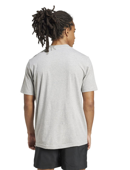 adidas Essentials Small Logo Pure Cotton T-Shirt - Greyimages2- The Sports Edit
