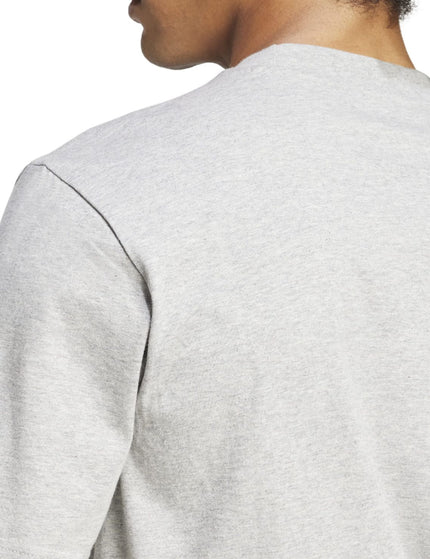 adidas Essentials Small Logo Pure Cotton T-Shirt - Greyimages4- The Sports Edit