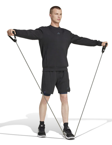 adidas Designed for Training Crew Sweatshirt - Blackimages6- The Sports Edit