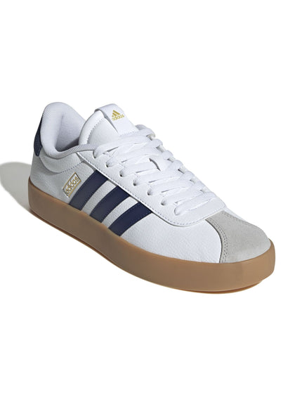 adidas VL Court 3.0 Leather Trainers - White/Blueimages2- The Sports Edit