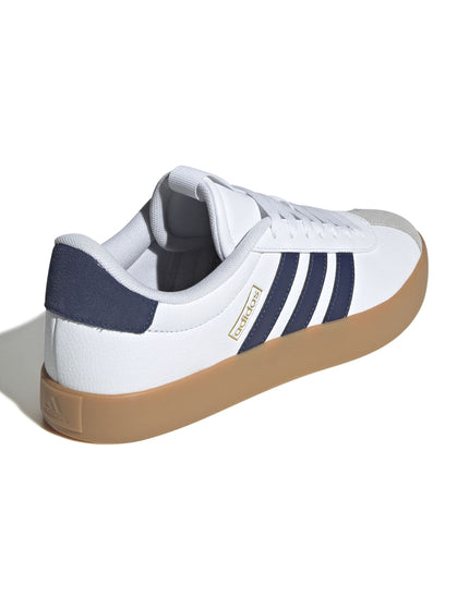 adidas VL Court 3.0 Leather Trainers - White/Blueimages3- The Sports Edit
