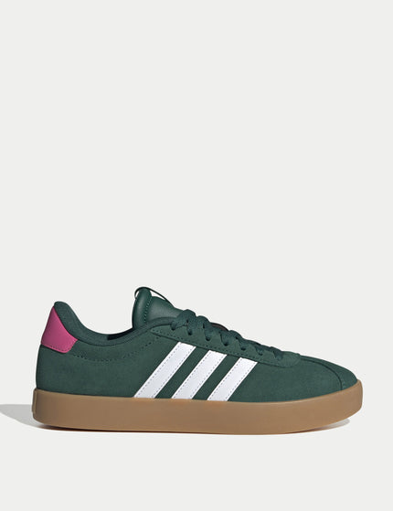 adidas VL Court 3.0 Shoes - Collegiate Green/Cloud White/Pulse Magentaimages1- The Sports Edit