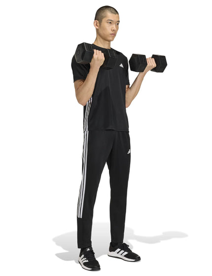 adidas Workout Essentials All-Set 3-Stripes Knit Pant - Blackimages5- The Sports Edit