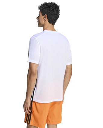 Workout Essentials Base 3-Stripes T-Shirt - White/Black
