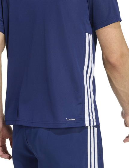 adidas Essentials Base 3 Stripes T-shirt - Dark Blue/Whiteimages4- The Sports Edit