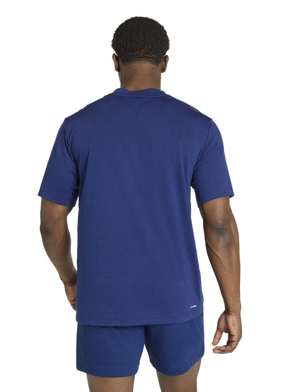 adidas Workout Essentials Feelready Logo T-Shirt - Dark Blueimages2- The Sports Edit