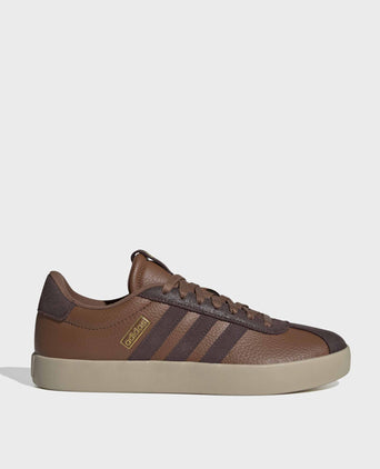 VL Court 3.0 Leather Trainers - Core Black/Cloud White/Gum