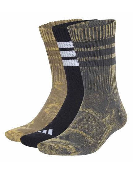 adidas Stonewash Crew Socks 3 Pairs- Grey Six/Khaki Six/Blackimages1- The Sports Edit