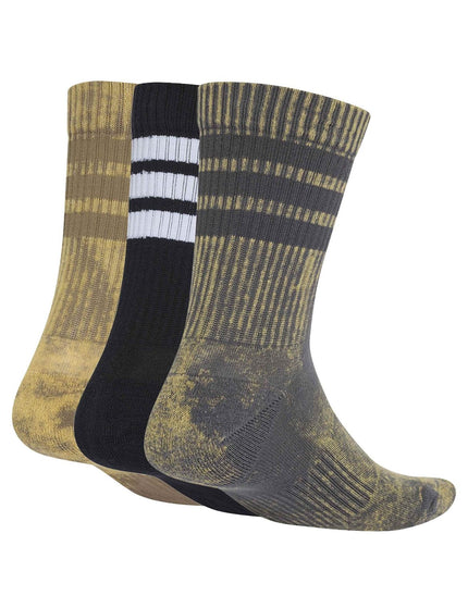 adidas Stonewash Crew Socks 3 Pairs- Grey Six/Khaki Six/Blackimages2- The Sports Edit